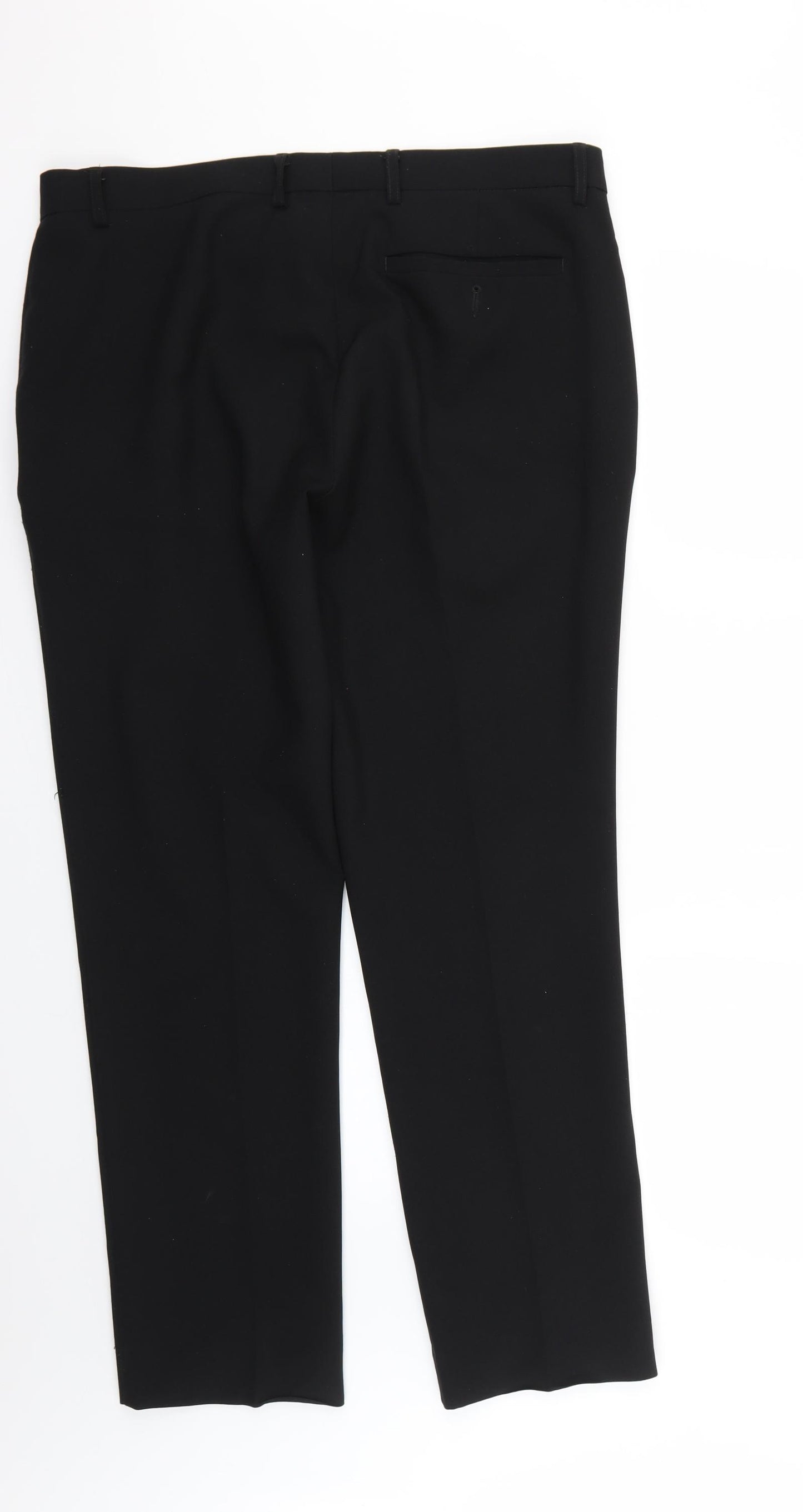 Peacocks Mens Black   Trousers  Size 36 L27 in