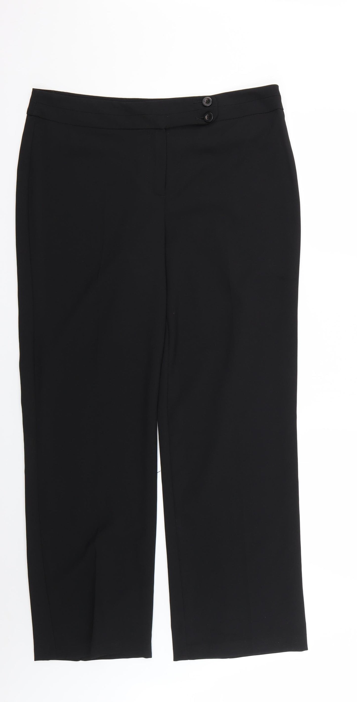 George Womens Black   Trousers  Size 14 L28 in