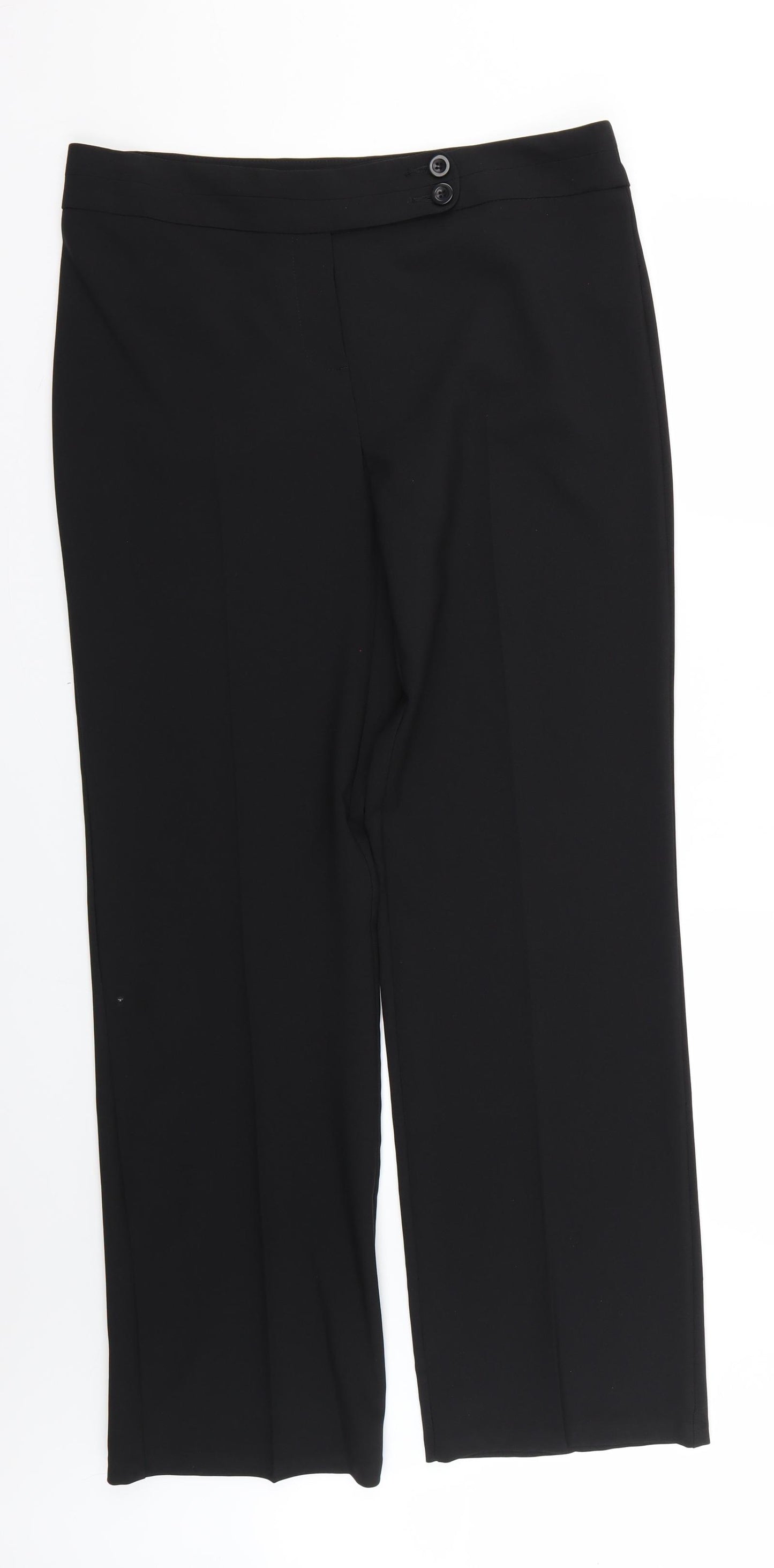 George Womens Black   Trousers  Size 14 L29 in
