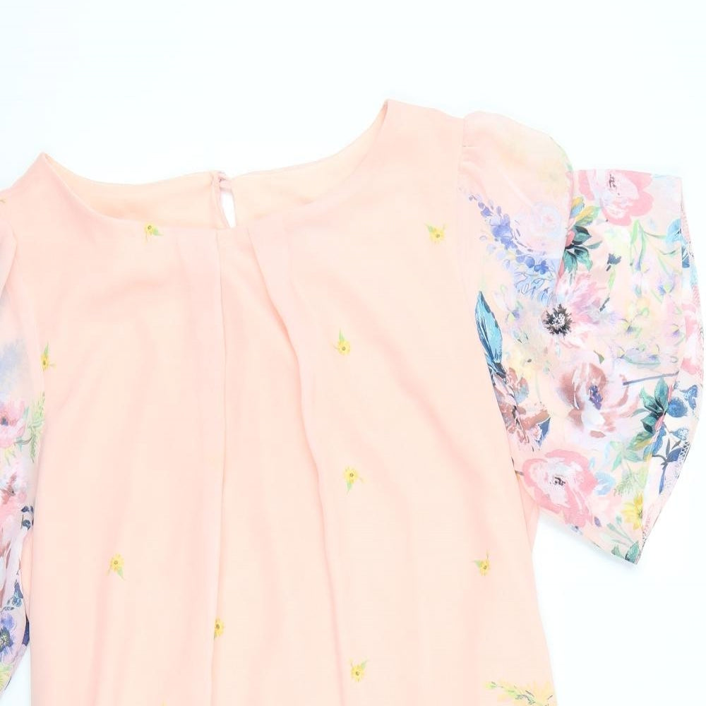 Primark Womens Pink Floral  Fit & Flare  Size 18