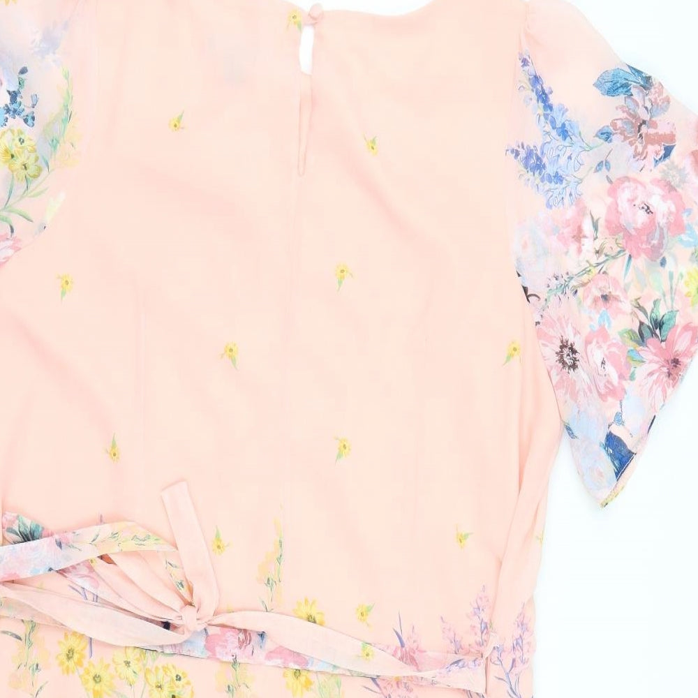 Primark Womens Pink Floral  Fit & Flare  Size 18