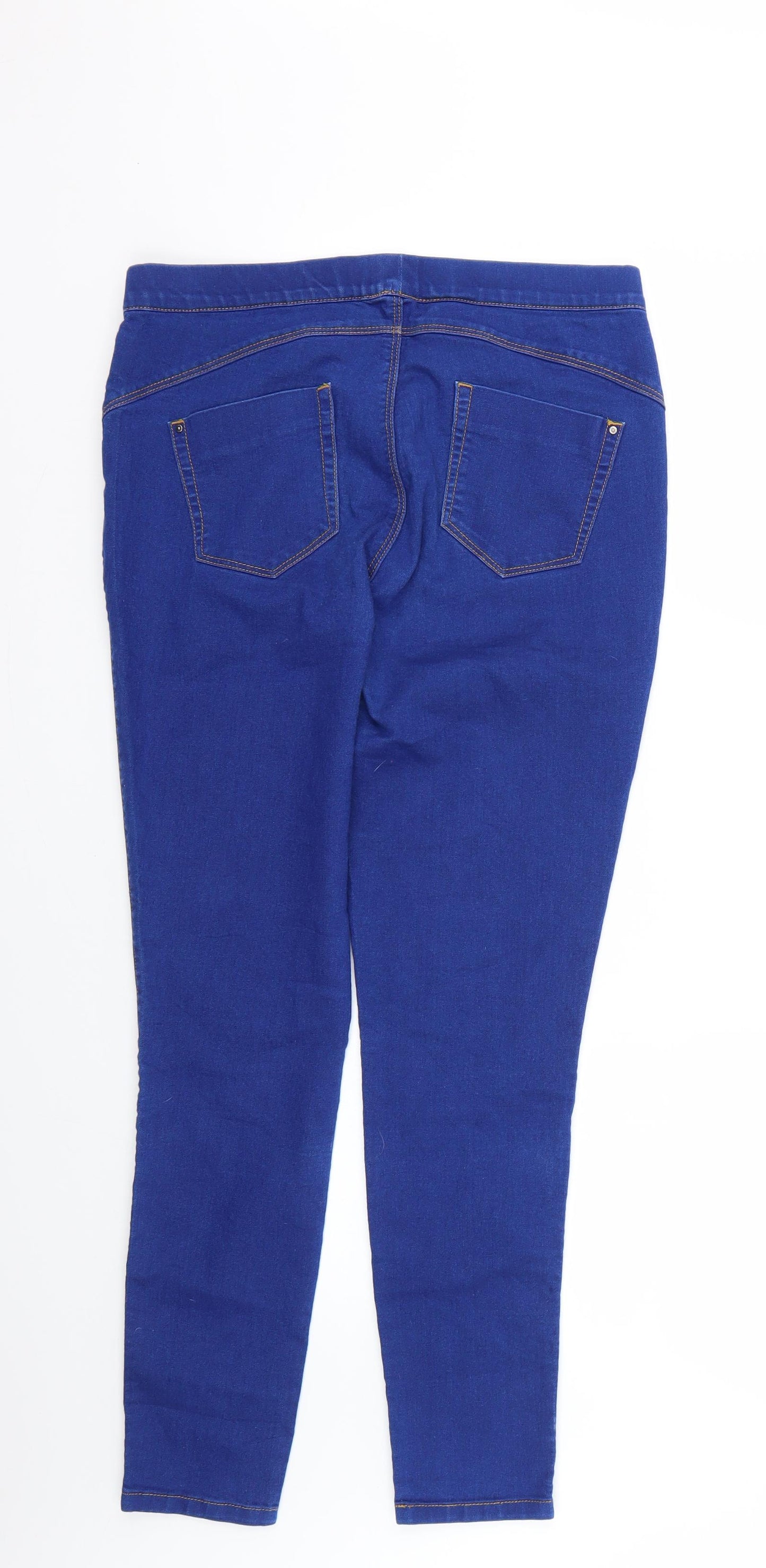 Denim & Co. Womens Blue   Jegging Jeans Size 12 L28 in