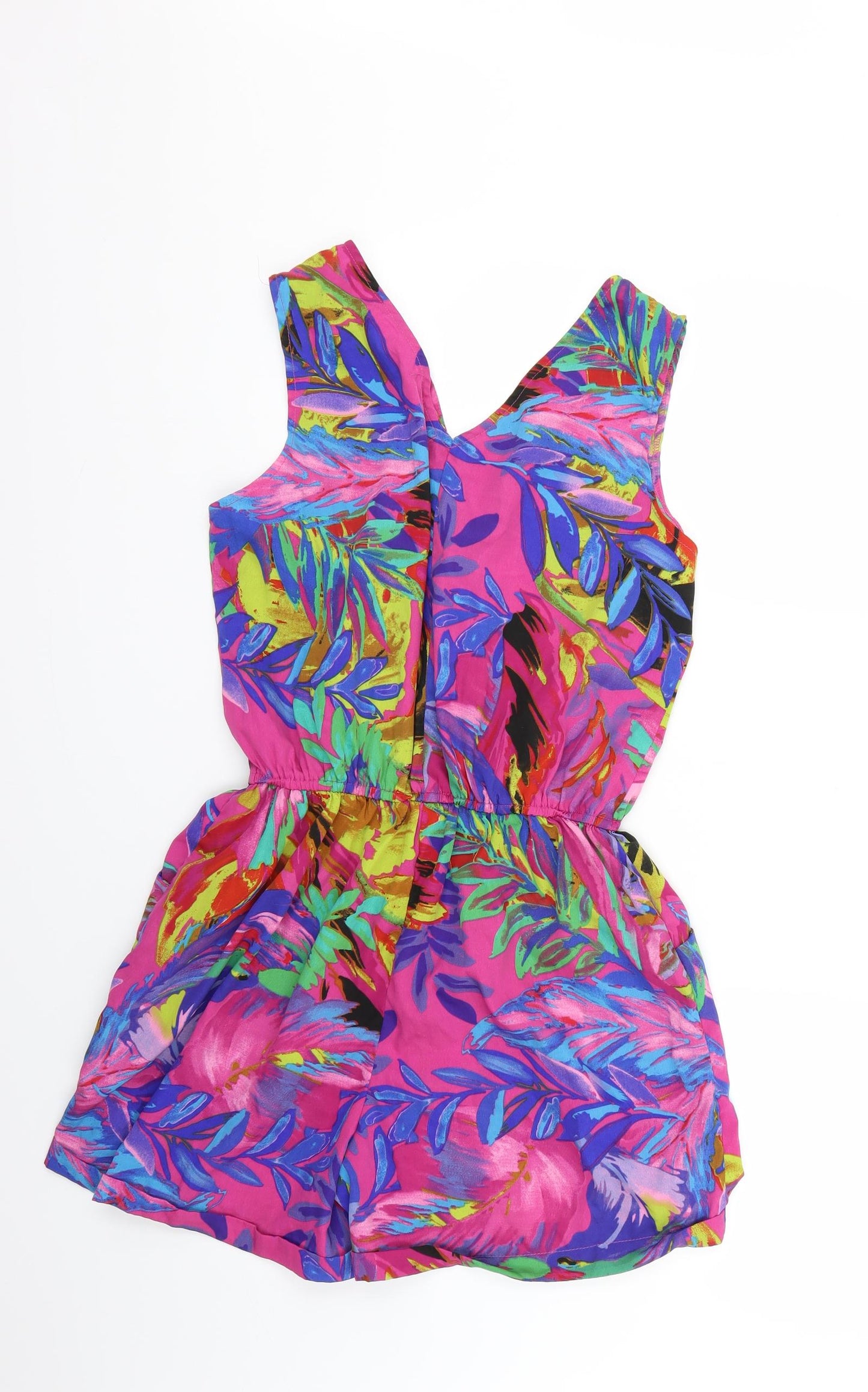 Atmosphere Womens Multicoloured Floral  Playsuit One-Piece Size 14
