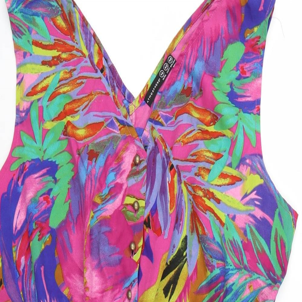 Atmosphere Womens Multicoloured Floral  Playsuit One-Piece Size 14