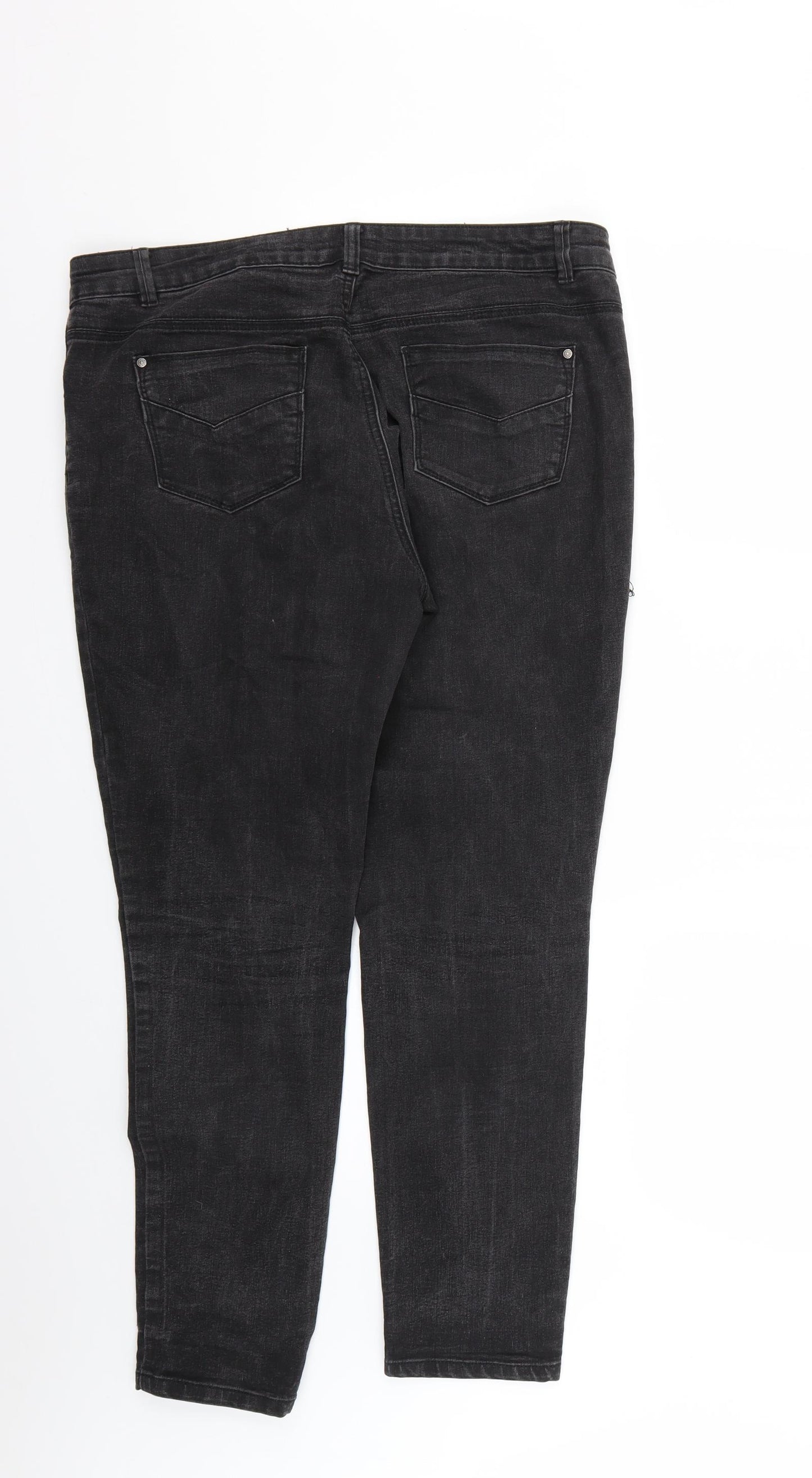 George Womens Black   Skinny Jeans Size 14 L26 in