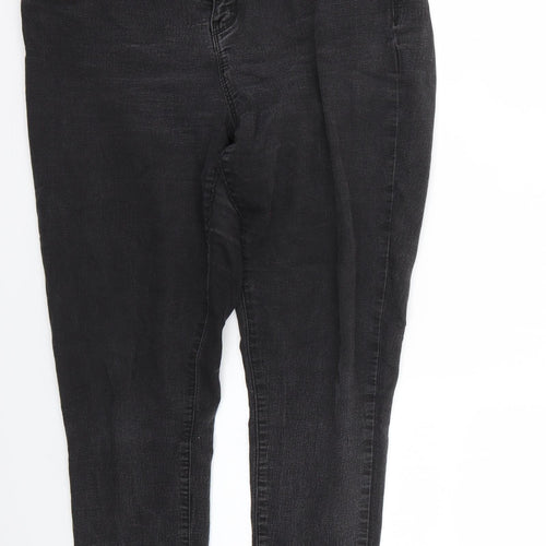 Denim & Co. Womens Black   Skinny Jeans Size 16 L23 in