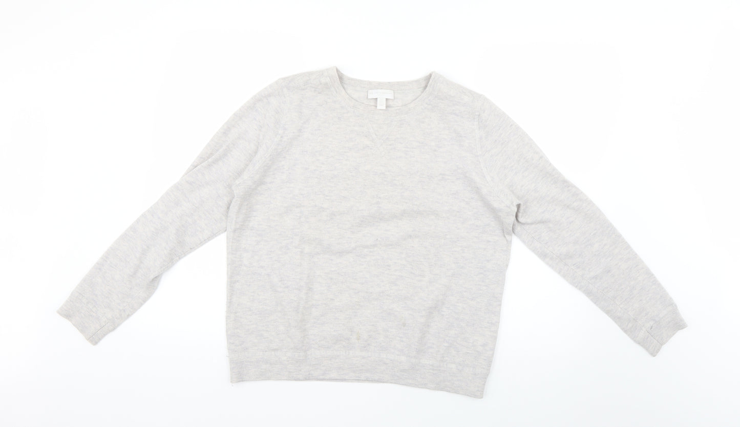the white company Womens Grey    Jumper Size 14