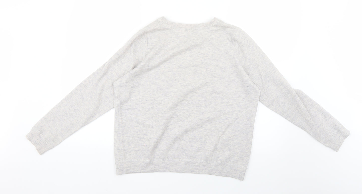 the white company Womens Grey    Jumper Size 14