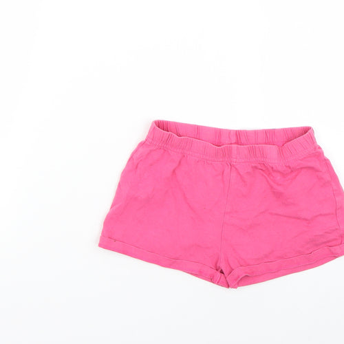F&F Girls Pink   Cut-Off Shorts Size 6-7 Years