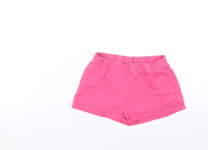 F&F Girls Pink Cut-Off Shorts Size 6-7 Years
