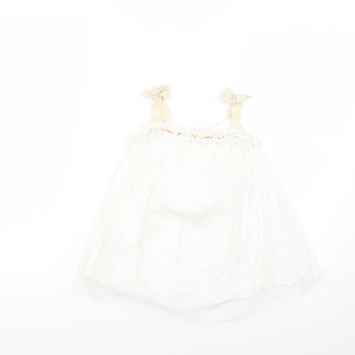 Baby Boden Girls White   Fit & Flare  Size 5-6 Years