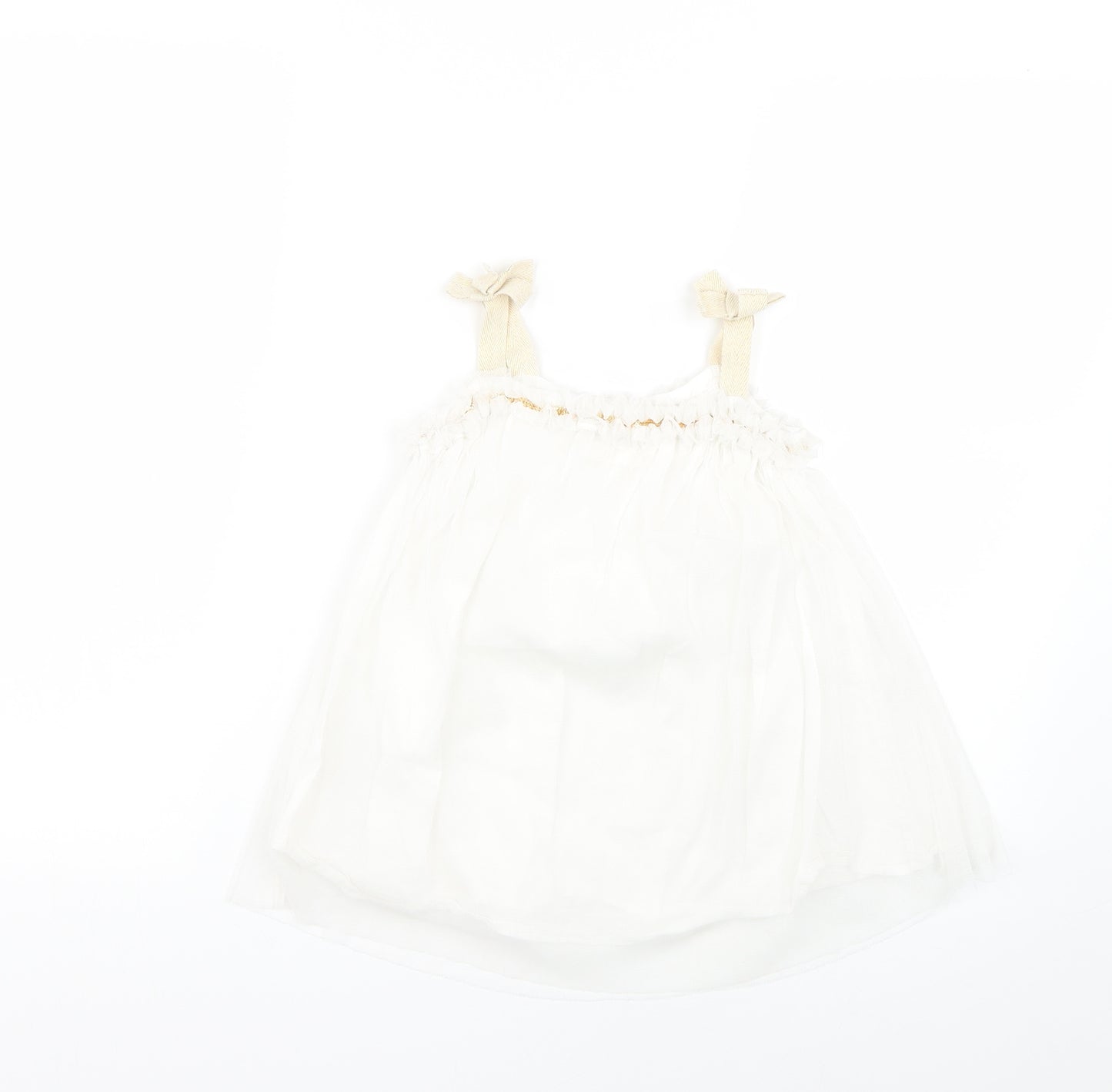 Baby Boden Girls White   Fit & Flare  Size 5-6 Years