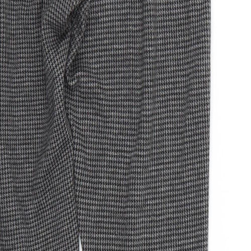 New Look Womens Grey Argyle/Diamond  Trousers  Size 10 L24 in