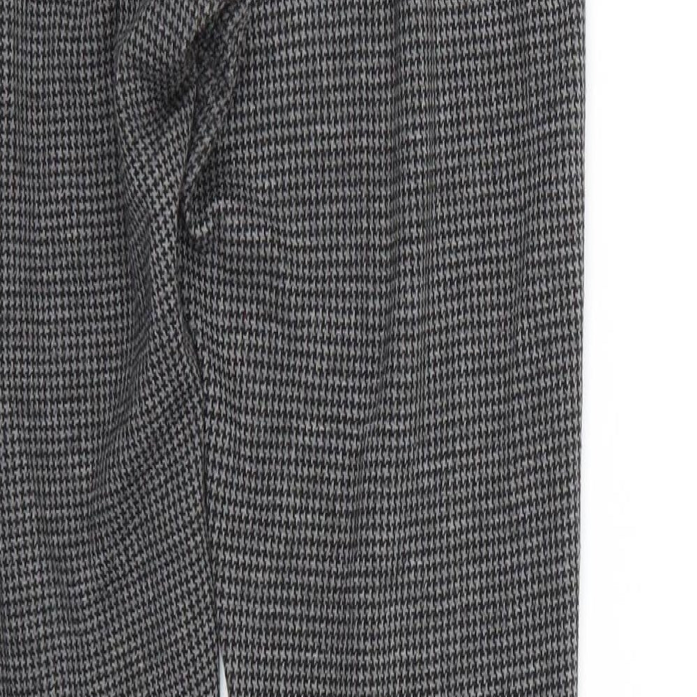 New Look Womens Grey Argyle/Diamond  Trousers  Size 10 L24 in