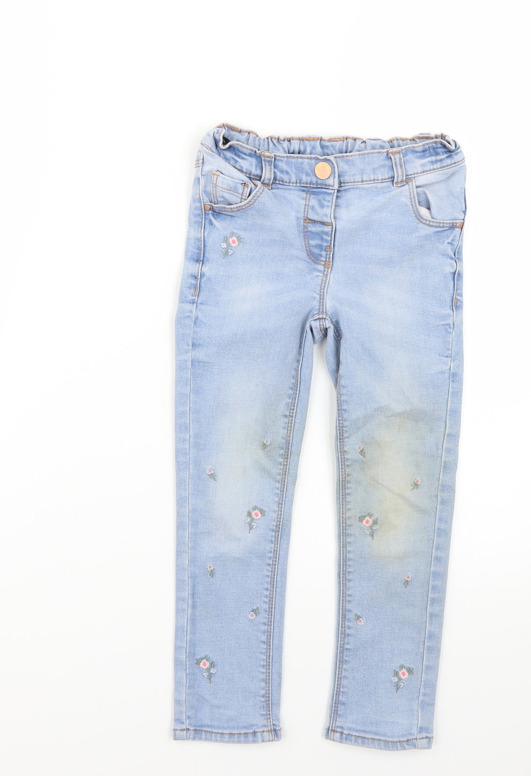 NEXT Girls Blue   Straight Jeans Size 4-5 Years