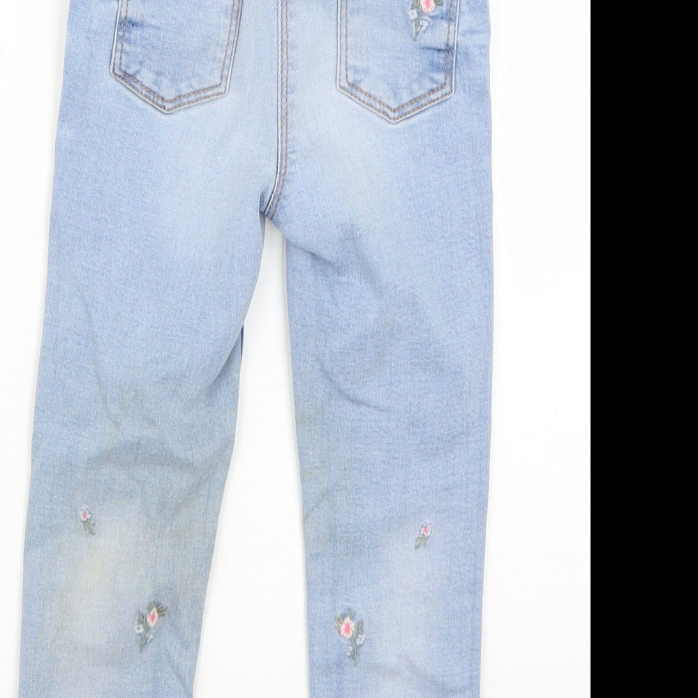 NEXT Girls Blue   Straight Jeans Size 4-5 Years