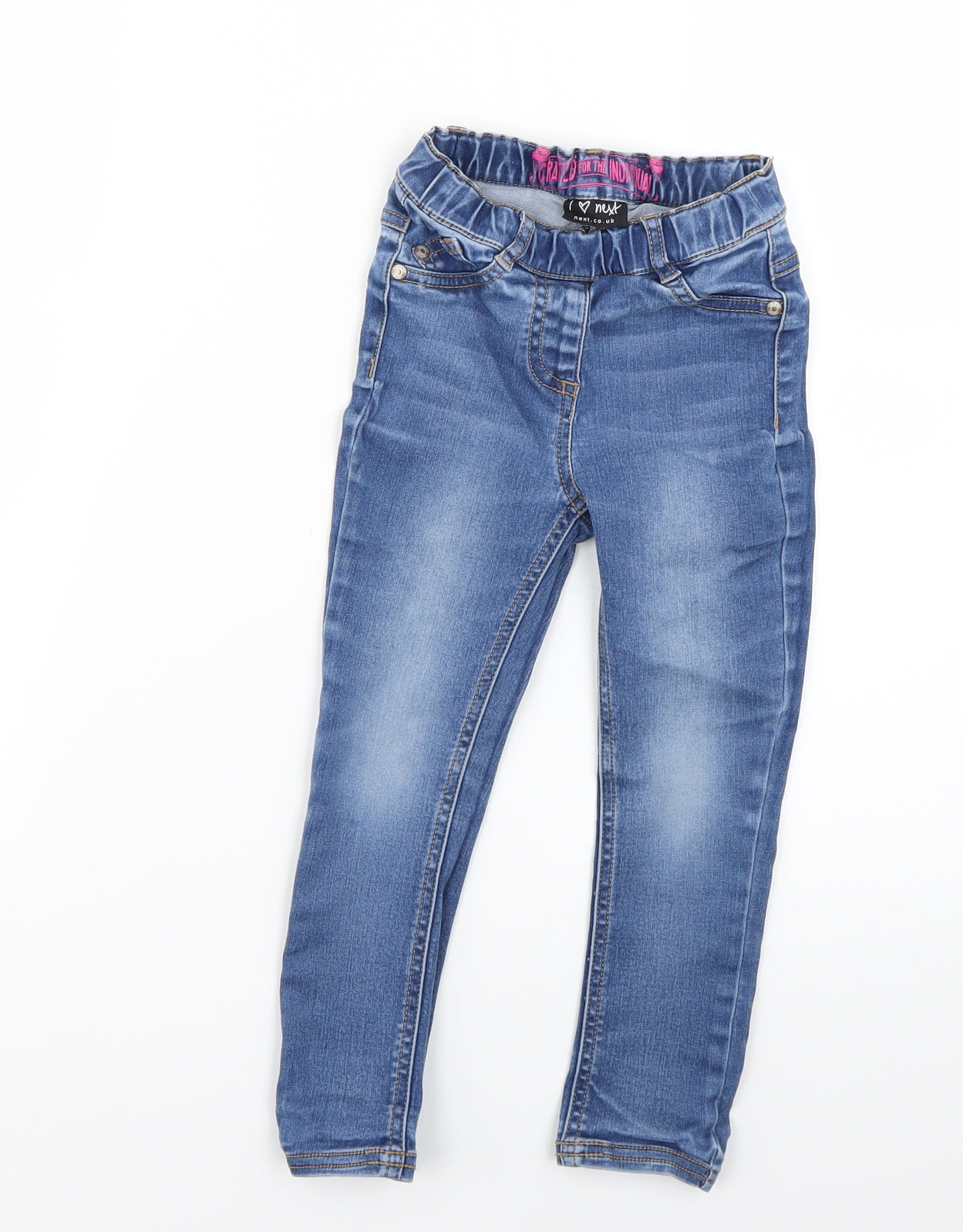 NEXT Girls Blue   Straight Jeans Size 4 Years