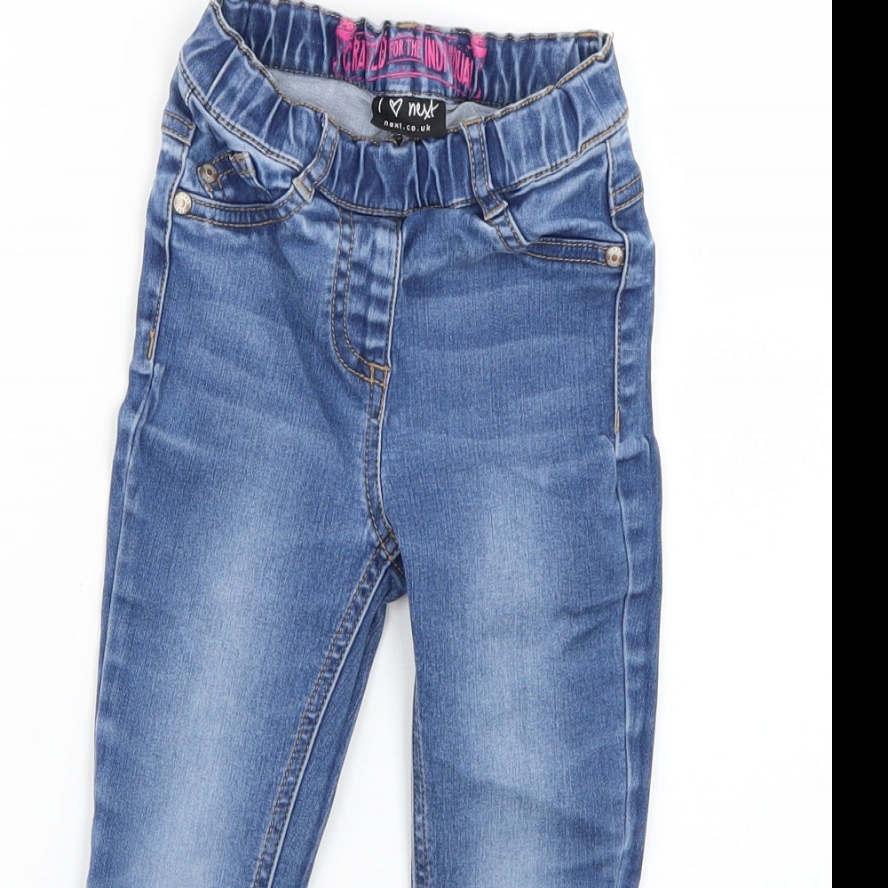 NEXT Girls Blue   Straight Jeans Size 4 Years