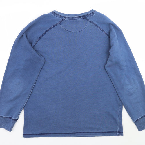 Quba & Co Mens Blue   Pullover Jumper Size L