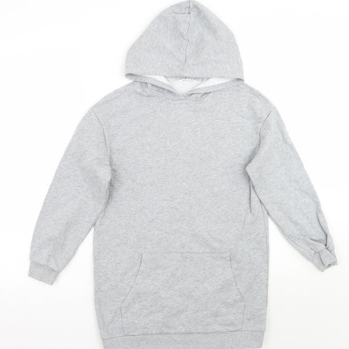 SheIn Girls Grey   Pullover Hoodie Size 11-12 Years
