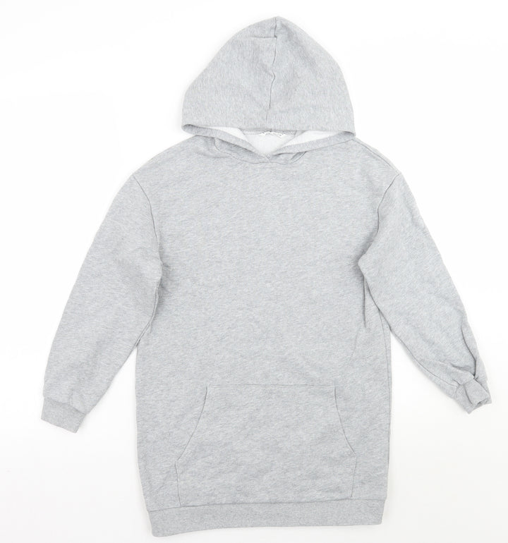 SheIn Girls Grey Pullover Hoodie Size 11-12 Years
