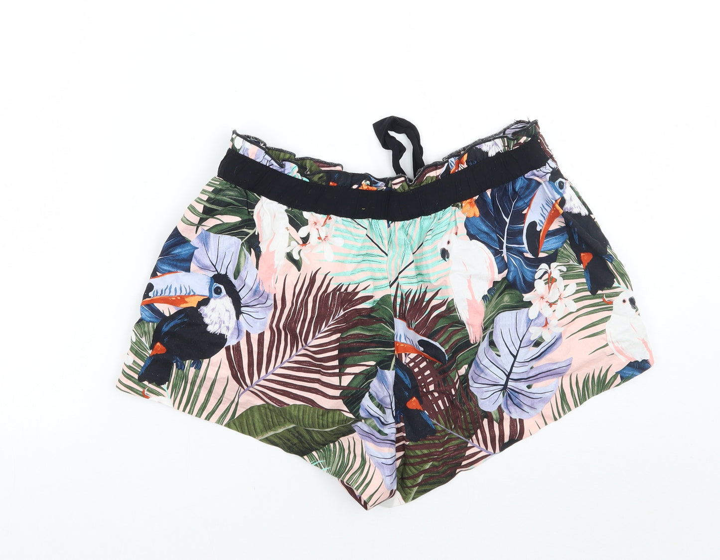 Zara Womens Pink Floral  Bermuda Shorts Size M