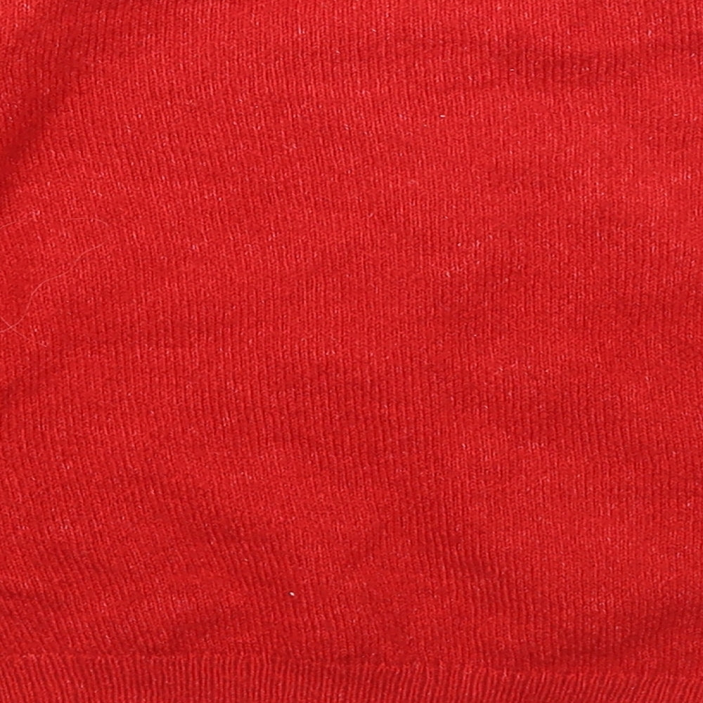 F&F Girls Red   Pullover Jumper Size 2-3 Years  - Christmas
