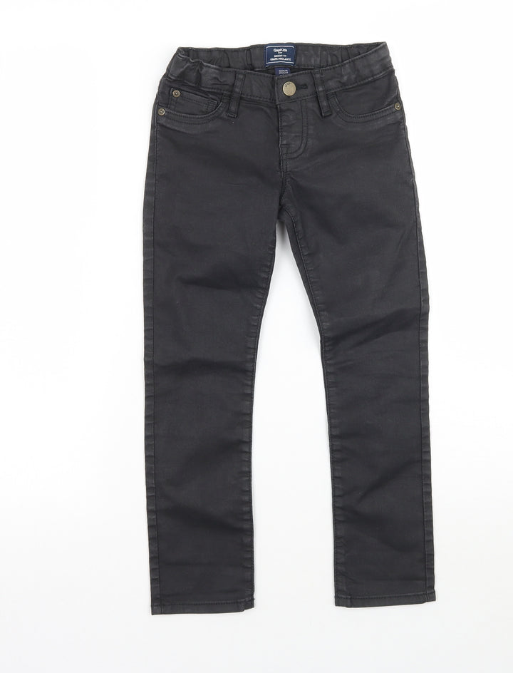 Gap Girls Black   Straight Jeans Size 6 Years