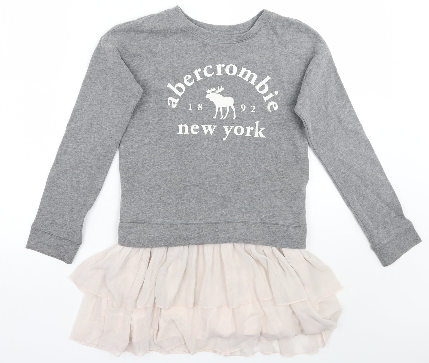Abercrombie & Fitch Girls Grey   Pullover Jumper Size 9-10 Years