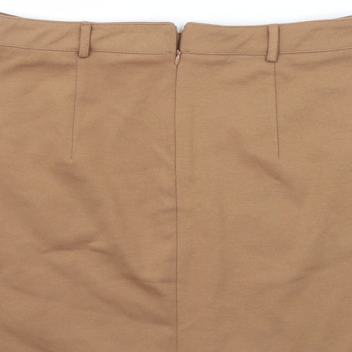 Newlook Womens Beige   A-Line Skirt Size 10