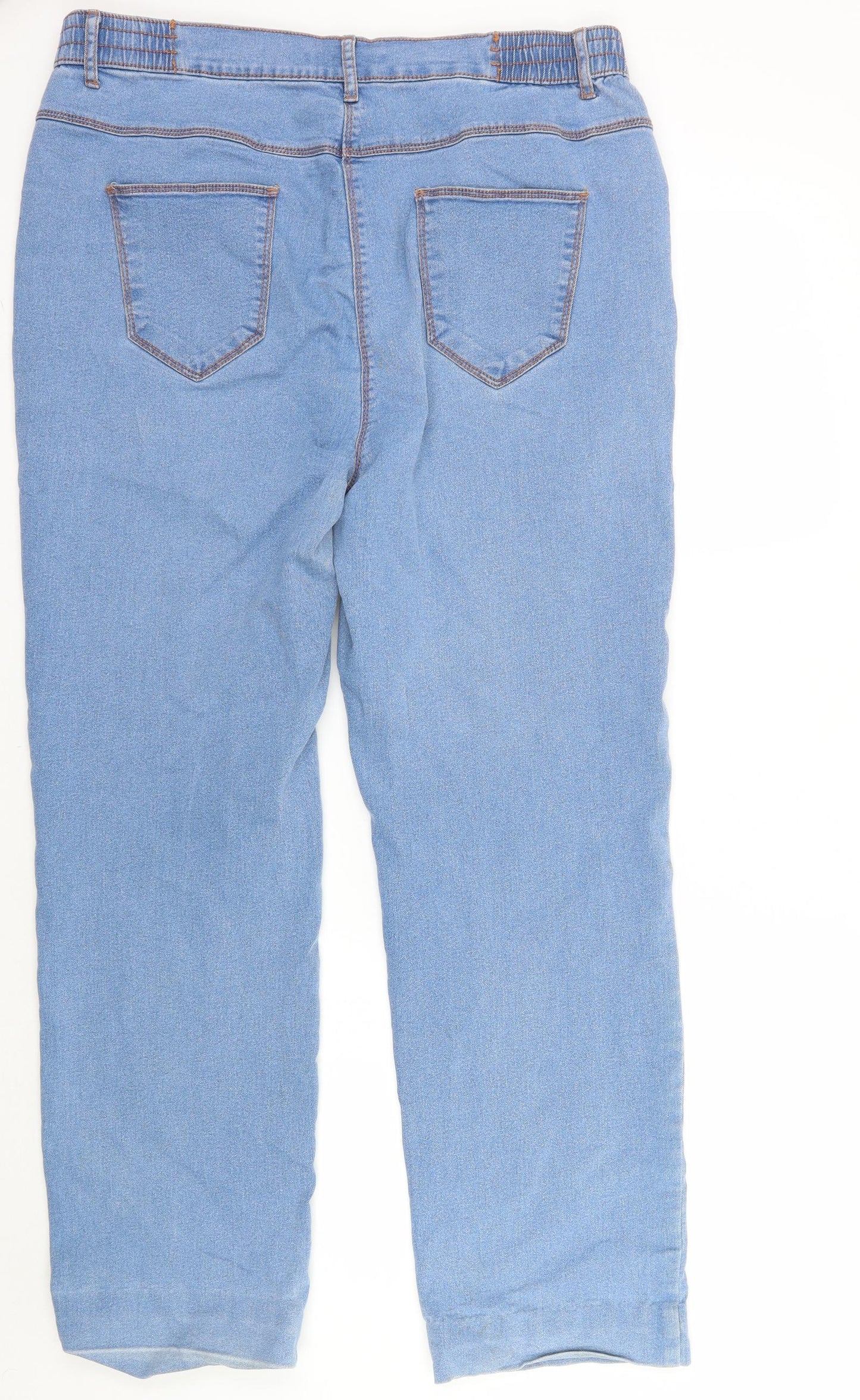 Preworn Womens Blue   Straight Jeans Size 16 L29 in