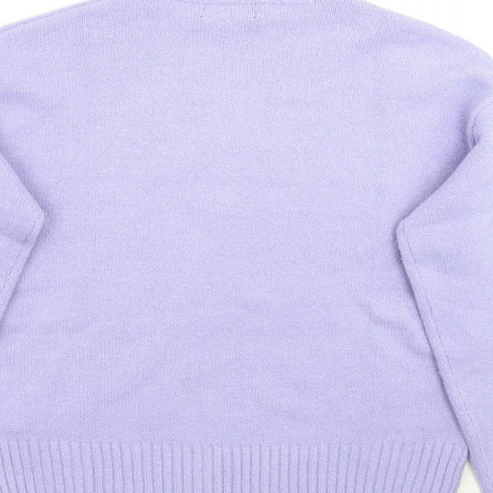 Bershka Womens Purple   Shrug Jumper Size XS
