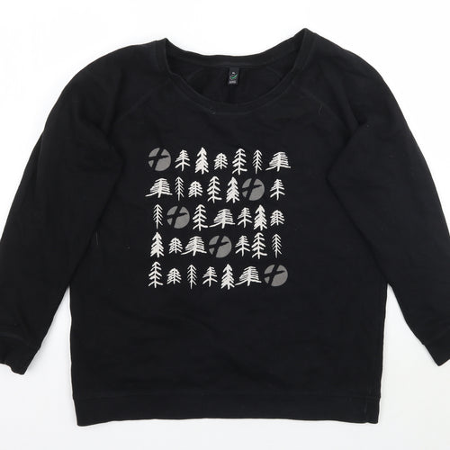 Earth Positive Womens Black   Pullover Jumper Size XL