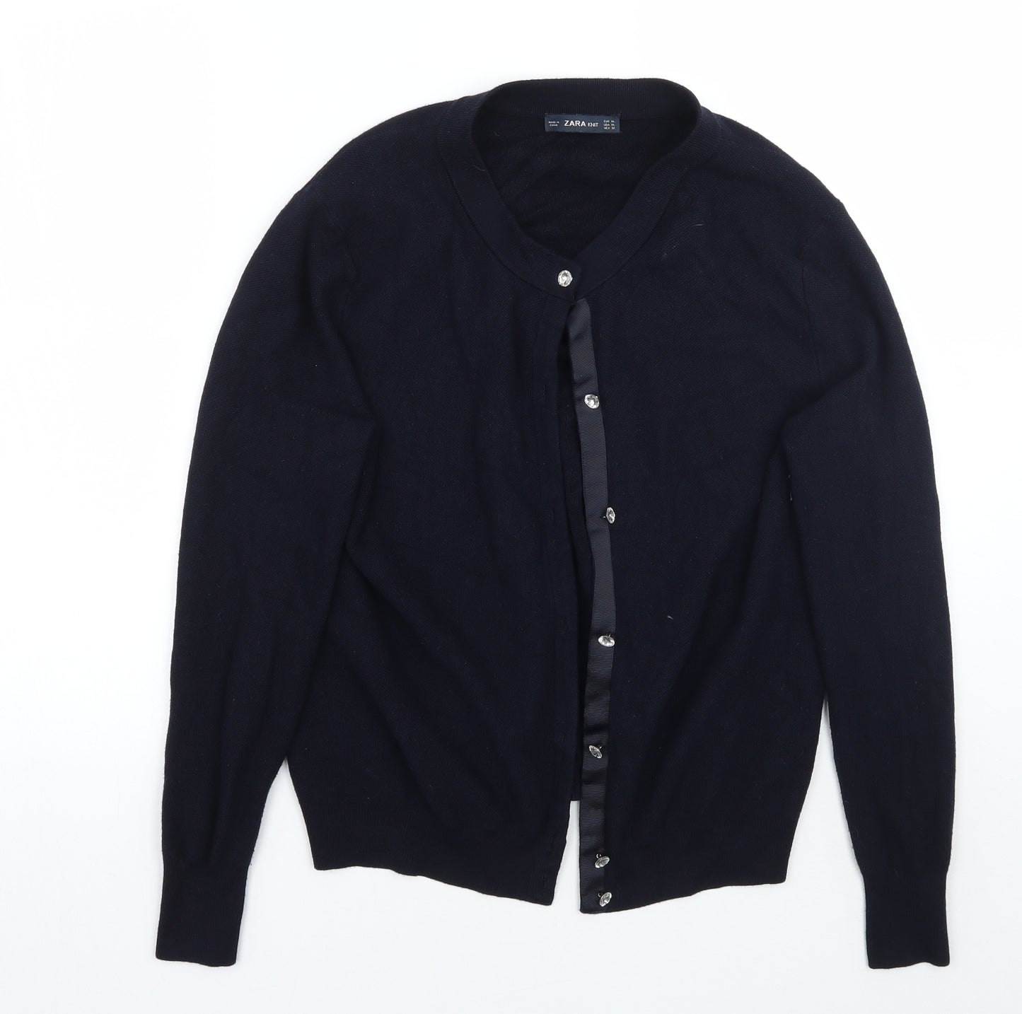 Zara Womens Blue   Cardigan Jumper Size XL