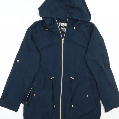 Primark Womens Blue   Parka Coat Size 6