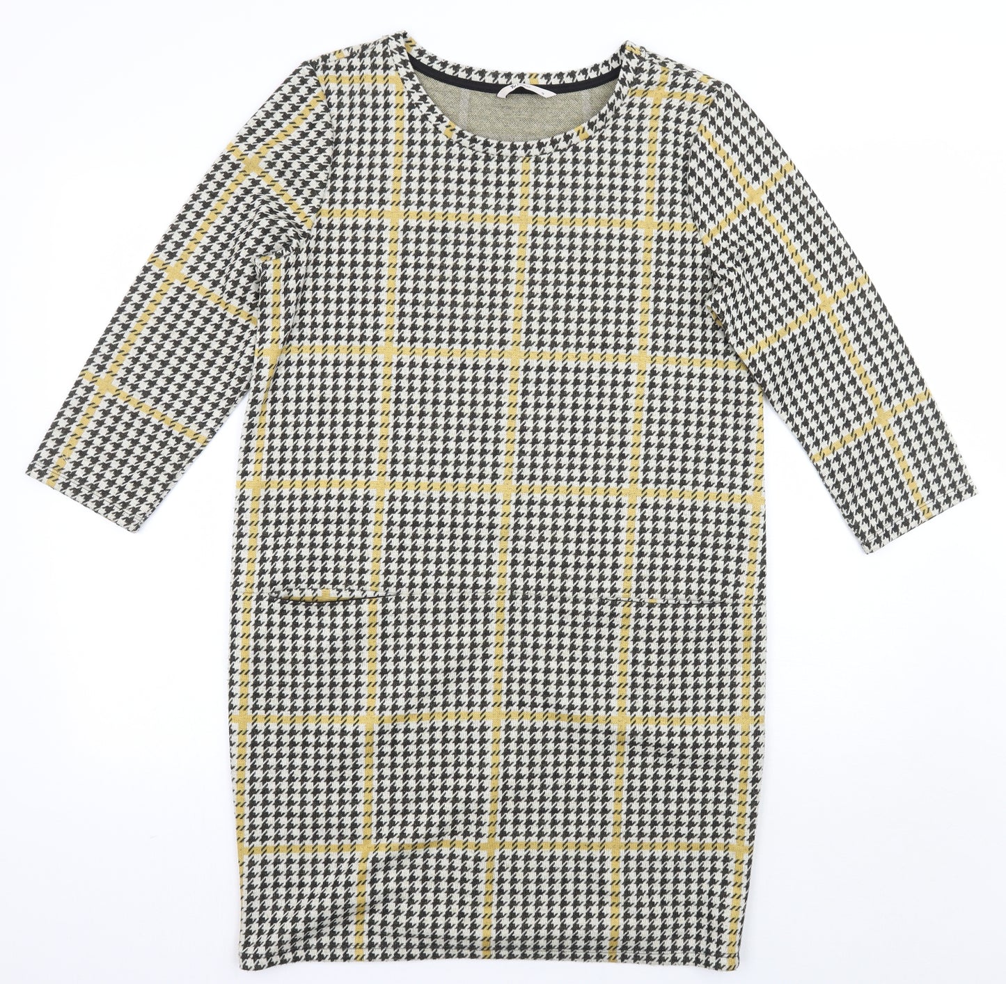 TU Womens White Check  A-Line  Size 12