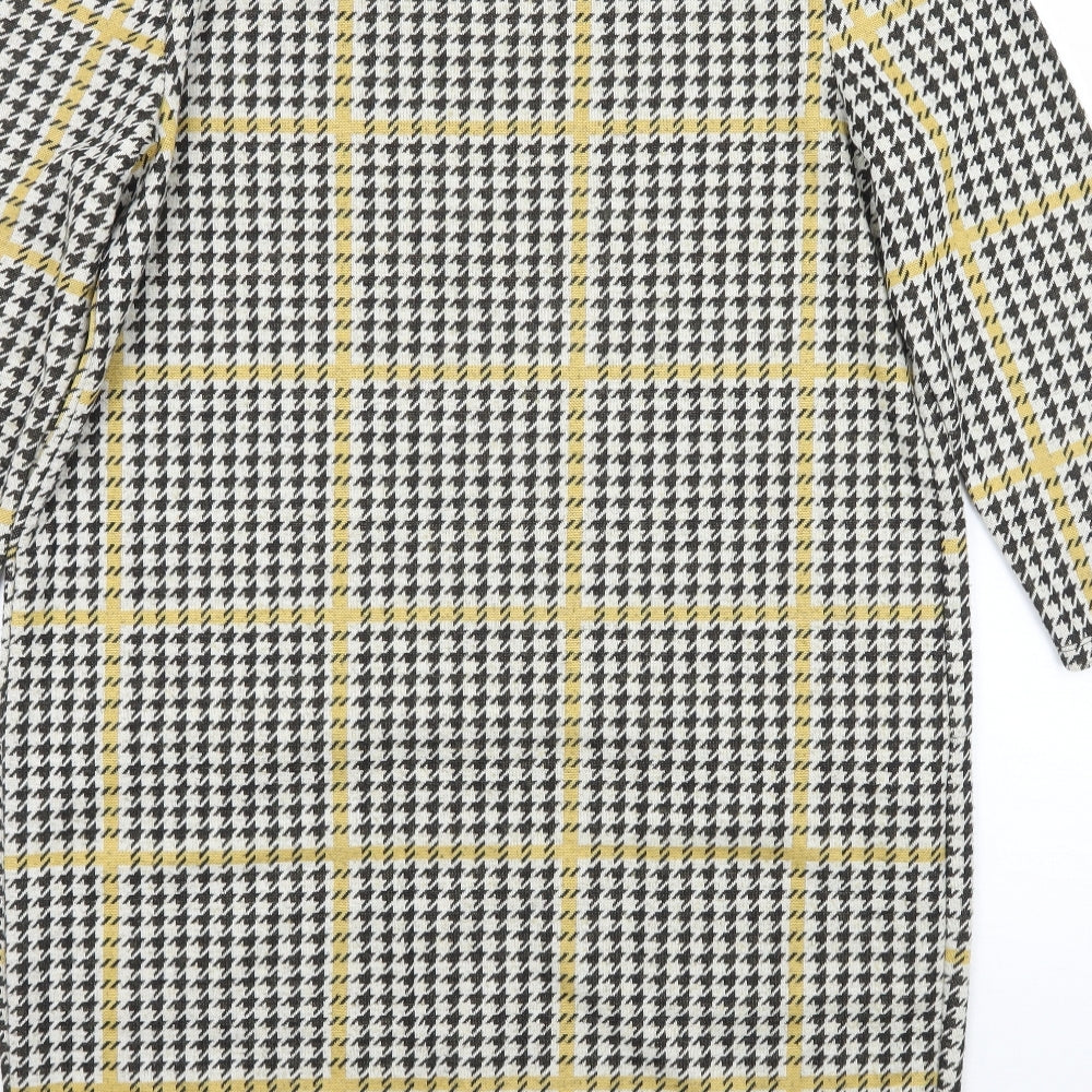 TU Womens White Check  A-Line  Size 12