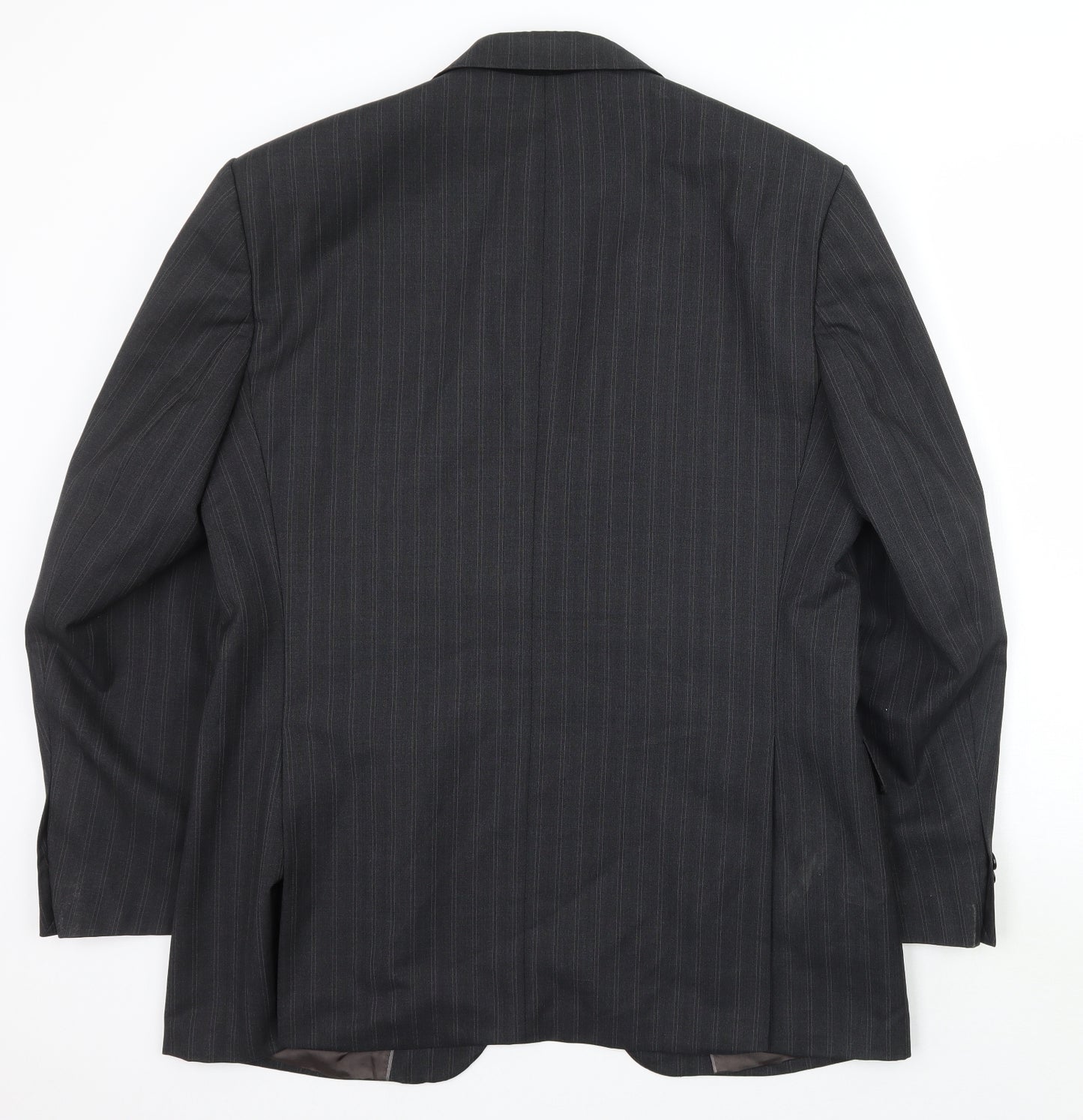 AUSTEN REED Mens Grey Striped  Jacket Suit Jacket Size 40