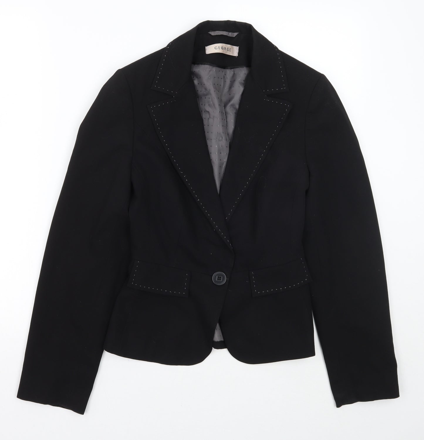 George Womens Black   Jacket Blazer Size 8
