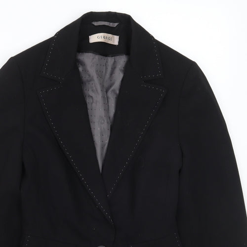 George Womens Black   Jacket Blazer Size 8
