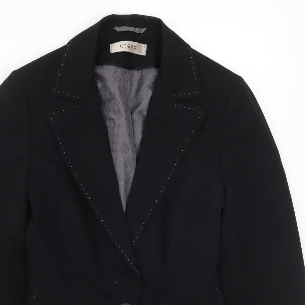 George Womens Black   Jacket Blazer Size 8