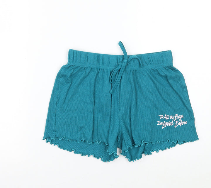 Primark Womens Blue Sweat Shorts Size 4 - Netflix