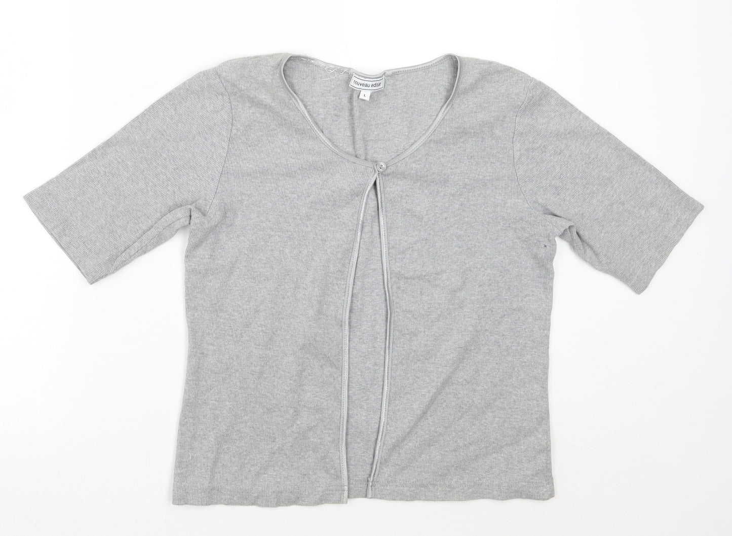 Nouveau Edition Womens Grey   Cardigan Jumper Size L