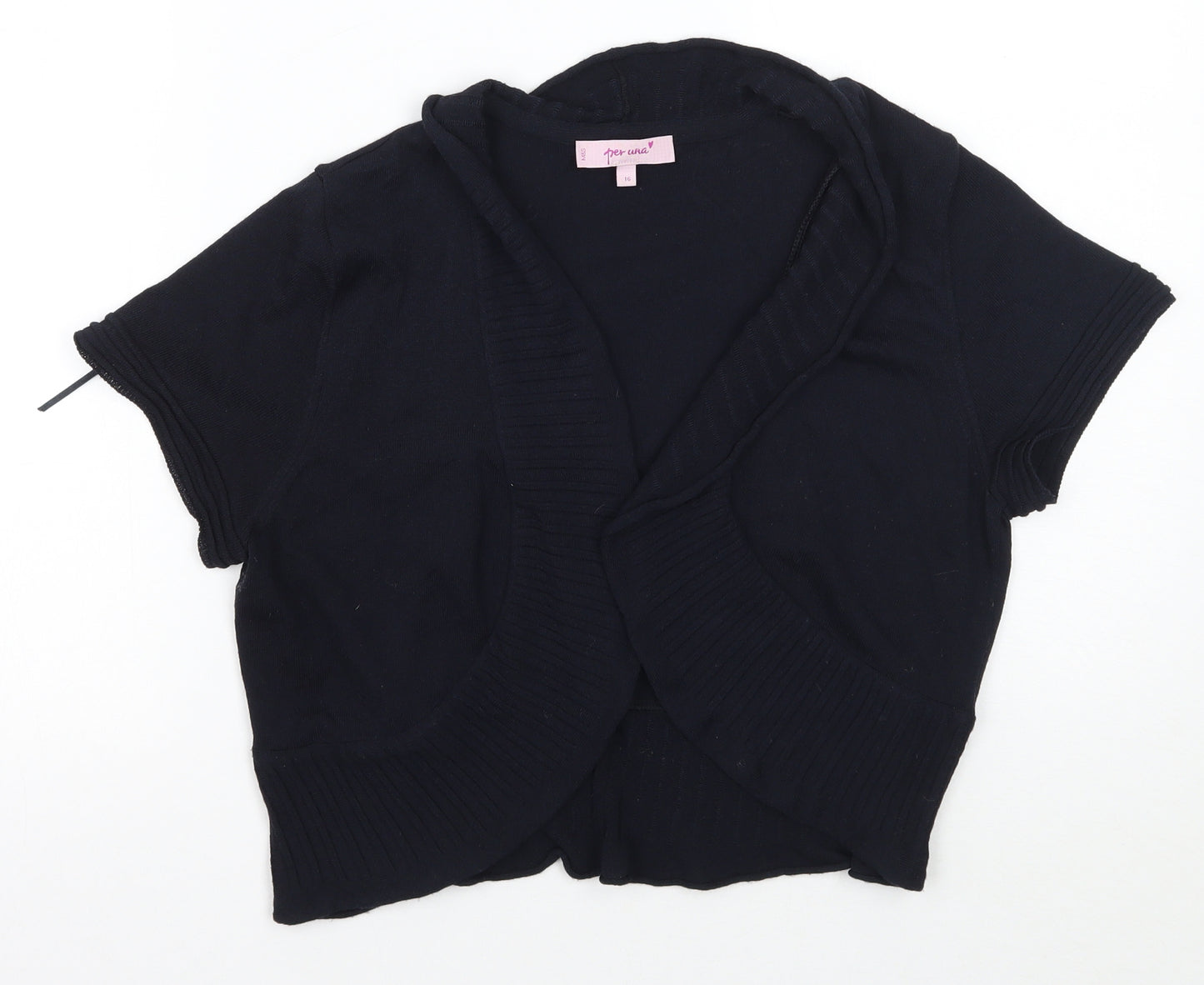 Per Una Womens Blue   Cardigan Jumper Size 16