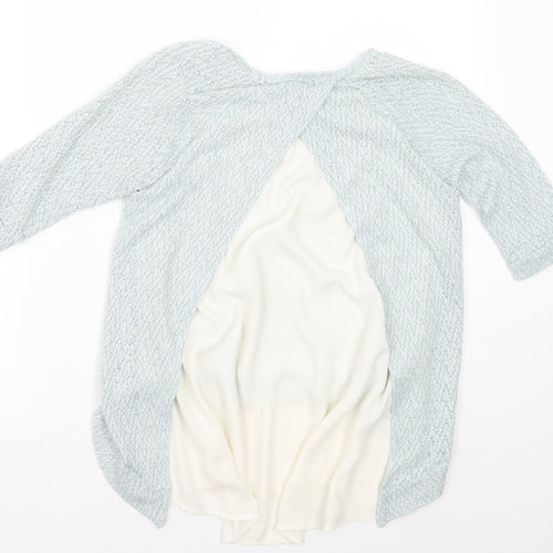 Casual Couture by Green Envelope Womens Blue   Pullover Jumper Size S