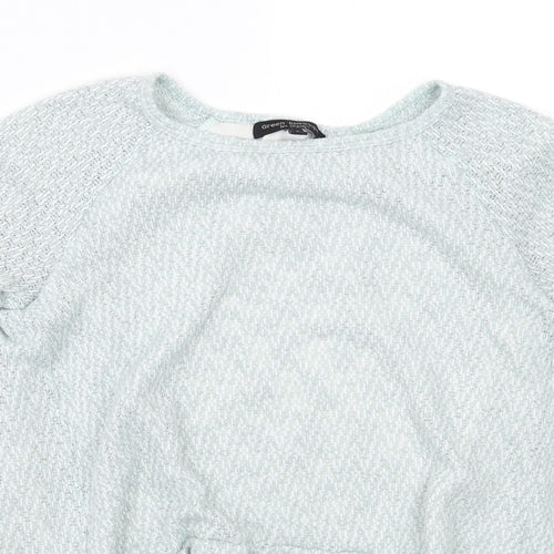 Casual Couture by Green Envelope Womens Blue   Pullover Jumper Size S