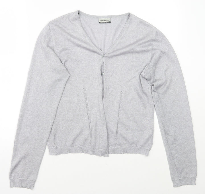Clockhouse Womens Grey   Cardigan Jumper Size 12