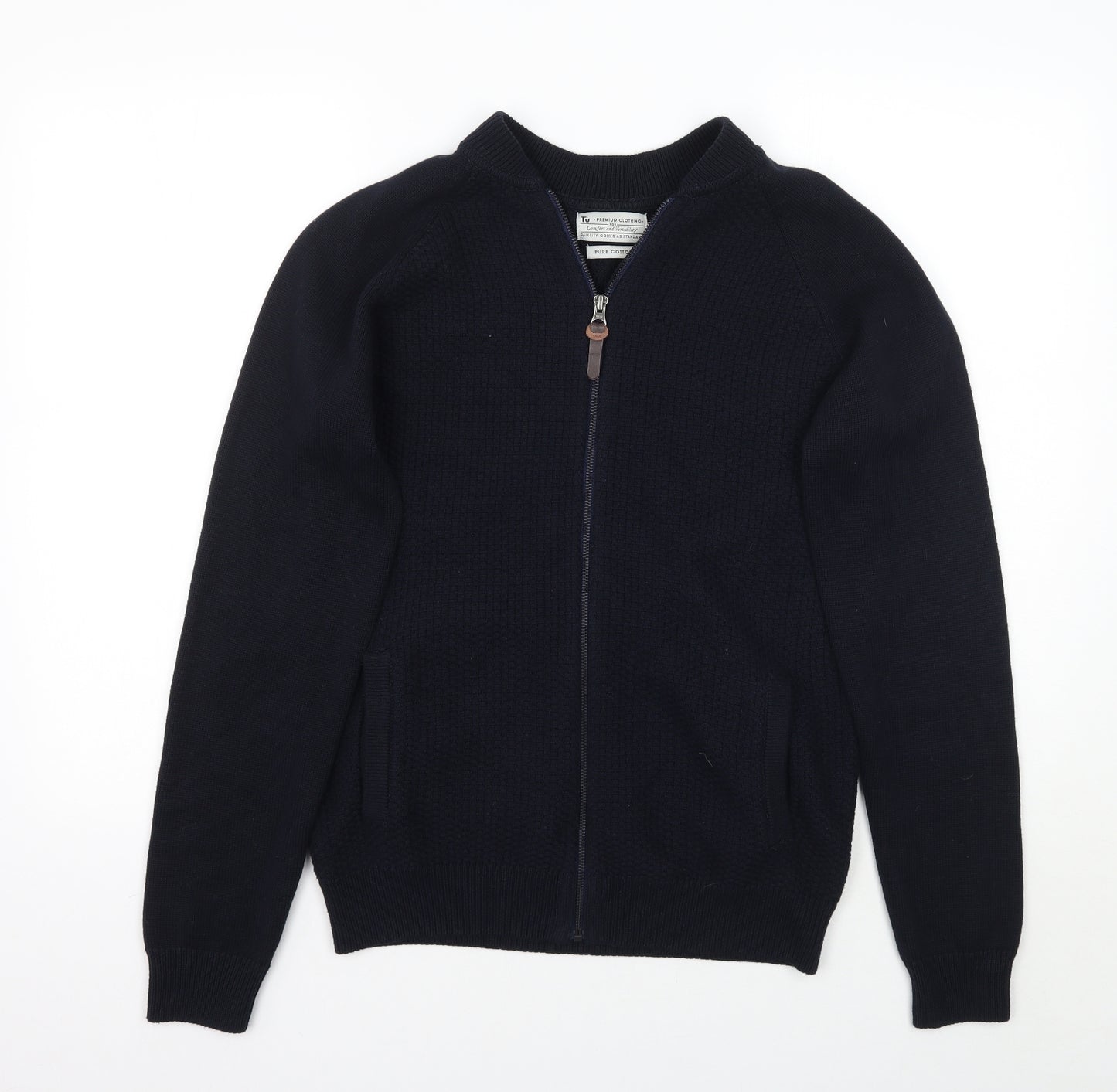 TU Mens Blue   Jacket Coatigan Size S