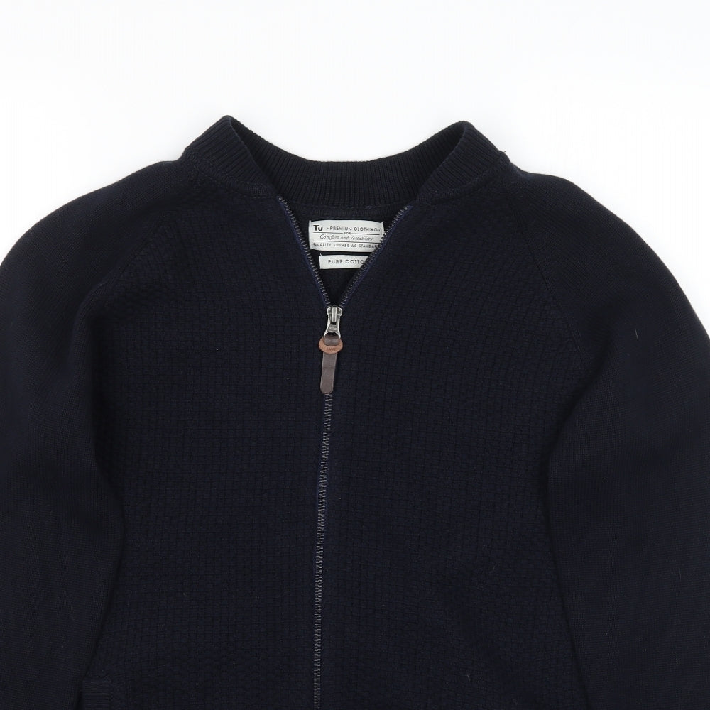 TU Mens Blue   Jacket Coatigan Size S