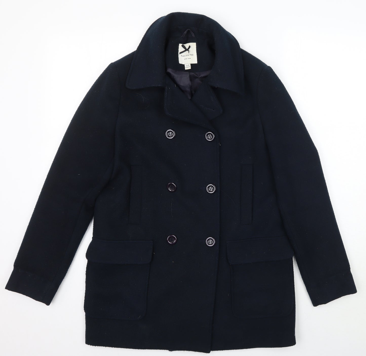 ruby & ted Womens Blue   Jacket Coat Size 8
